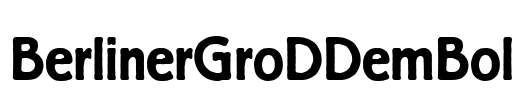 BerlinerGroDDemBol Font Image