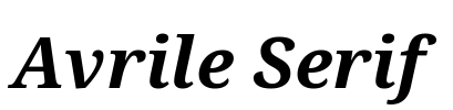 Avrile Serif Font Image