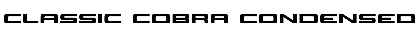 Classic Cobra Condensed Font Image