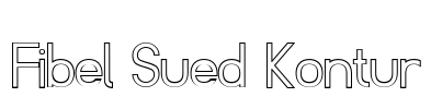 Fibel Sued Kontur Font Image