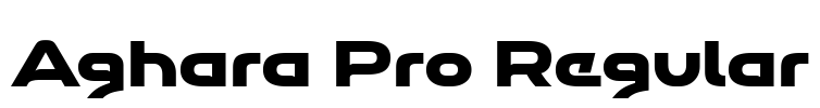 Aghara Pro Regular Font Image