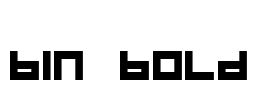 BIN Bold Font Image