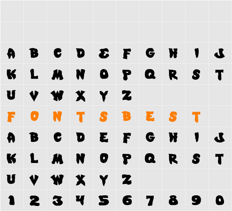 Mystic Singler Expanded Character Map