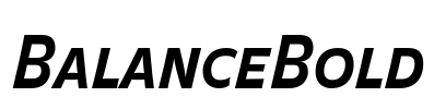 BalanceBold Font Image