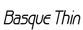 Basque Thin Font Image