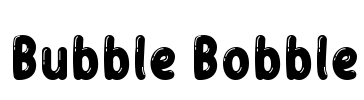 Bubble Bobble Font Image