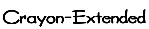 Crayon-Extended Font Image