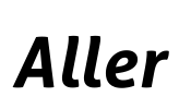 Aller Font Image