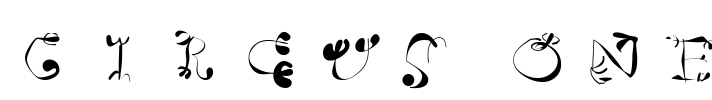 Circus One Font Image