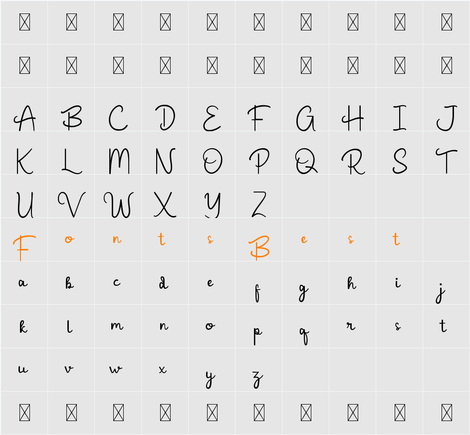 Beliary Demo Character Map