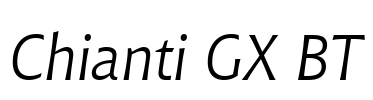Chianti GX BT Font Image