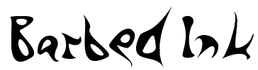 Barbed Ink Font Image