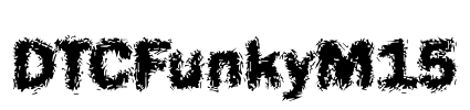 DTCFunkyM15 Font Image