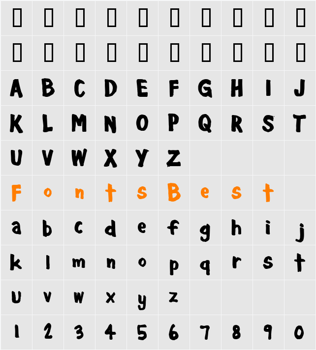 Cheesewiddler Character Map