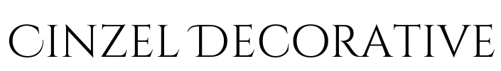 Cinzel Decorative Font Image