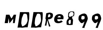 Moore899 Font Image