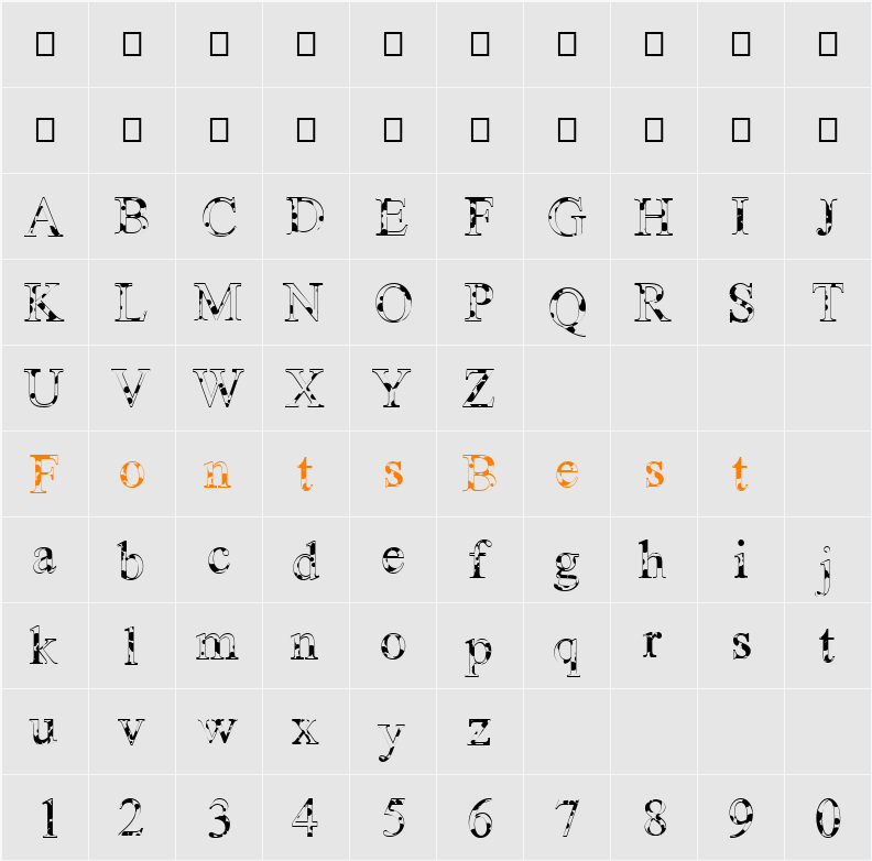 Dalmation By Zane Character Map