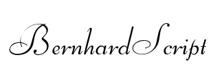 BernhardScript Font Image