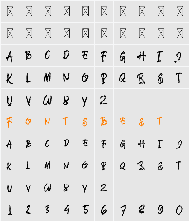 Bangke Free Trial Character Map