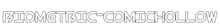BioMetric-comichollow Font Image