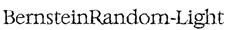 BernsteinRandom-Light Font Image