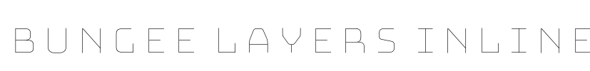 Bungee Layers Inline Font Image