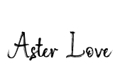 Aster Love Font Image