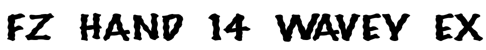 FZ HAND 14 WAVEY EX Font Image