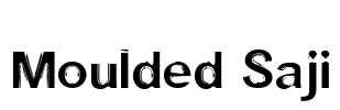 Moulded Saji Font Image