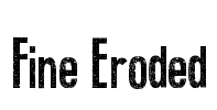 Fine Eroded Font Image
