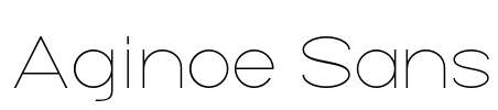 Aginoe Sans Font Image