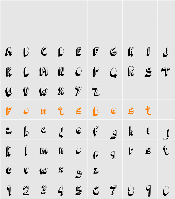 Indietronica Character Map