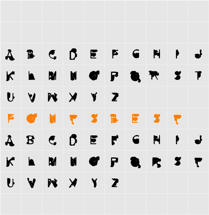 NOFUTUR Character Map