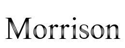 Morrison Font Image