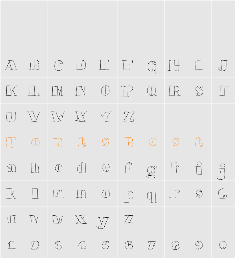 Barkants White Character Map