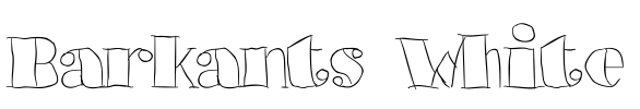 Barkants White Font Image