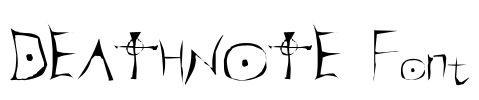 DEATHNOTE Font