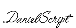 DanielScript Font Image