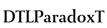 DTLParadoxT Font Image