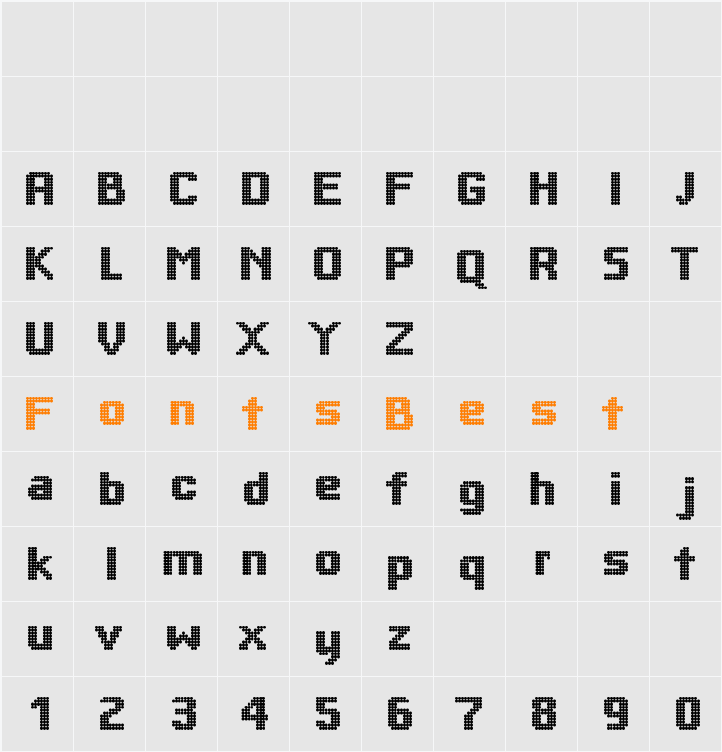 BigDots Character Map