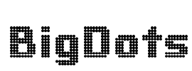 BigDots Font Image