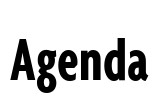 Agenda Font Image
