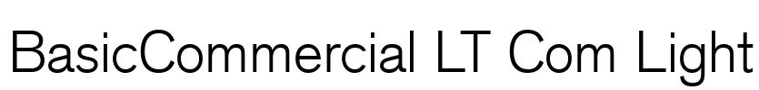 BasicCommercial LT Com Light Font Image