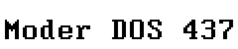 Moder DOS 437 Font Image
