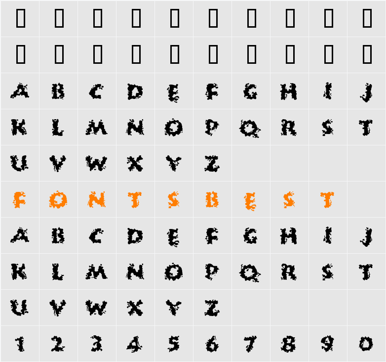 JI-Manche Character Map
