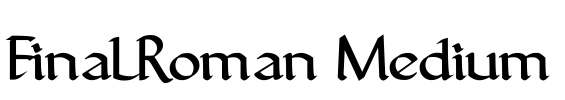 FinalRoman Medium Font Image