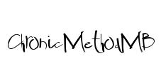 ChronicMethodMB Font Image