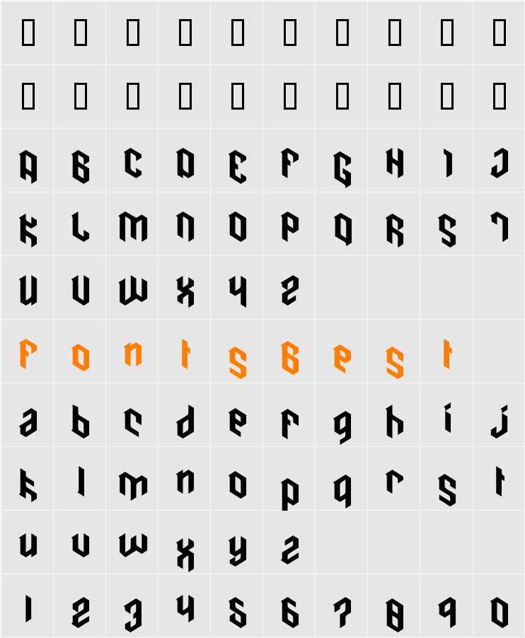 JI-Mimics Character Map