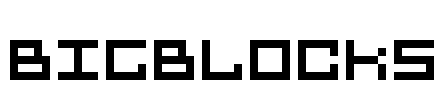 BIGBLOCKS Font Image
