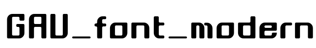 GAU_font_modern
